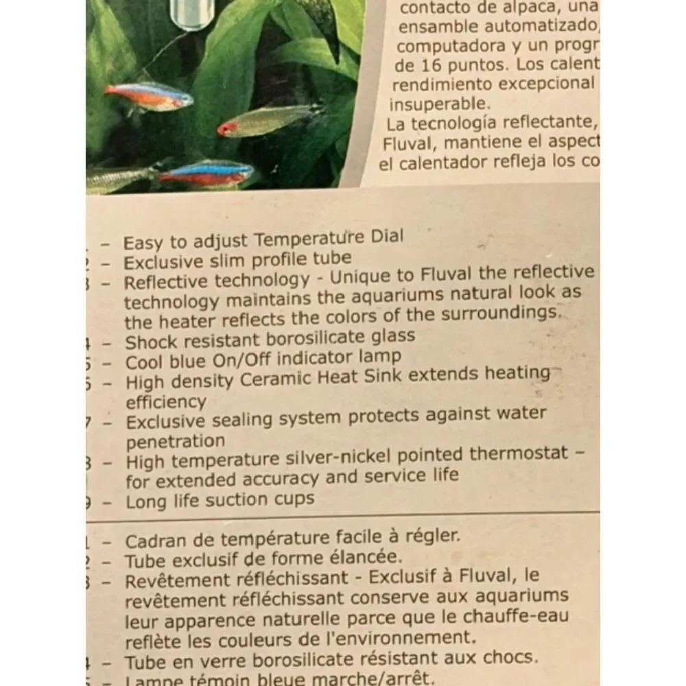 Fluval M200 200W Submersible Glass Aquarium Heater A784 65 Gal New Sealed